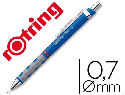 Portaminas Rotring Tikky de 0,7 mm con cuerpo triangular – Azul