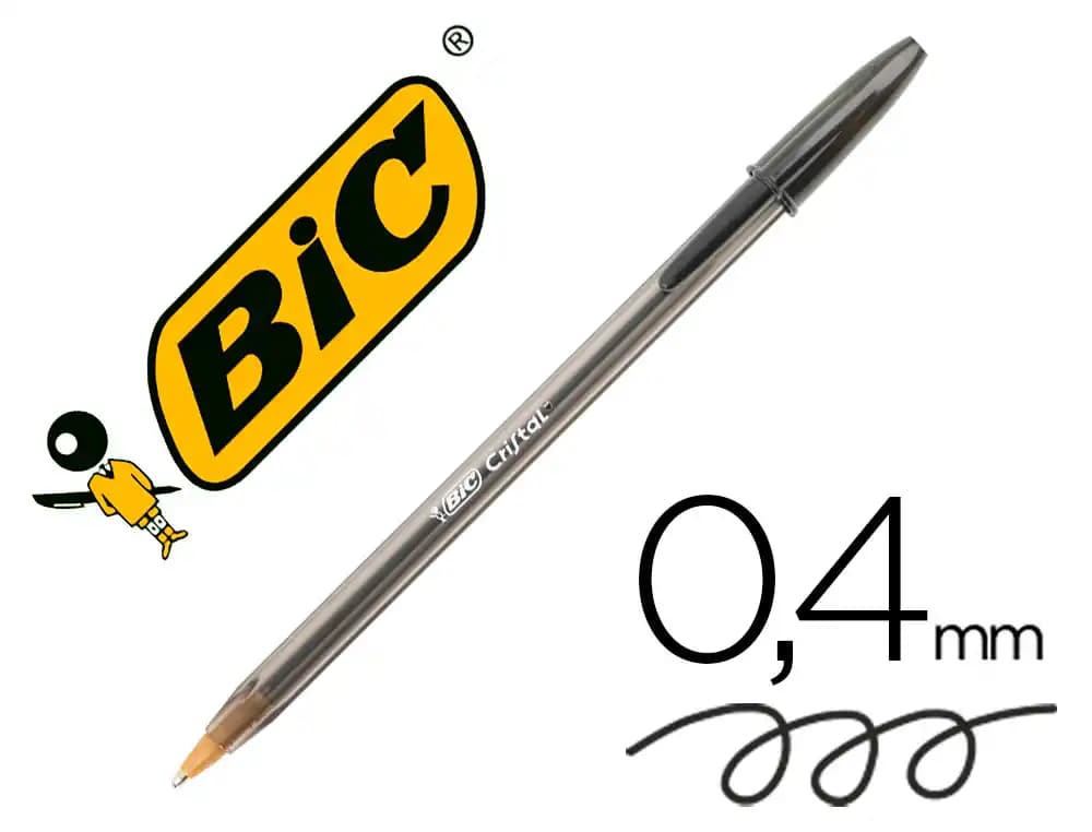 Boligrafo bic cristal original tinta roja unidad