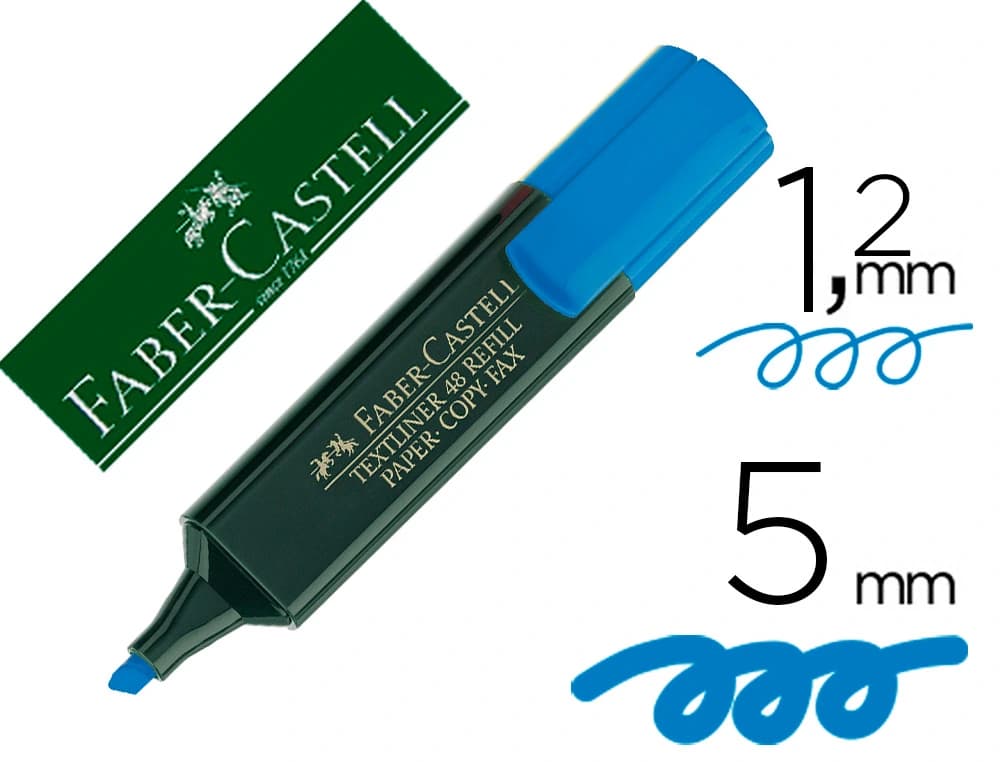 Rotulador faber castell fluorescente textliner 48