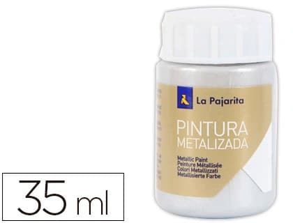 La pajarita Pintura metalizada la pajarita plata 35 ml