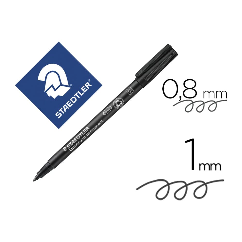 Staedtler Rotulador staedtler lumocolor permanente 317 punta media 0,8-1 mm