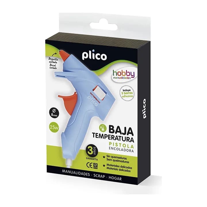 Plico Pistola de silicona caliente mini plico baja temperatura 25w
