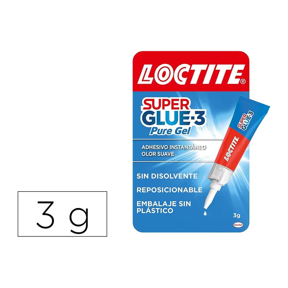 Loctite Pegamento loctite 3 gr adhesivo instantaneo gel reposicionable