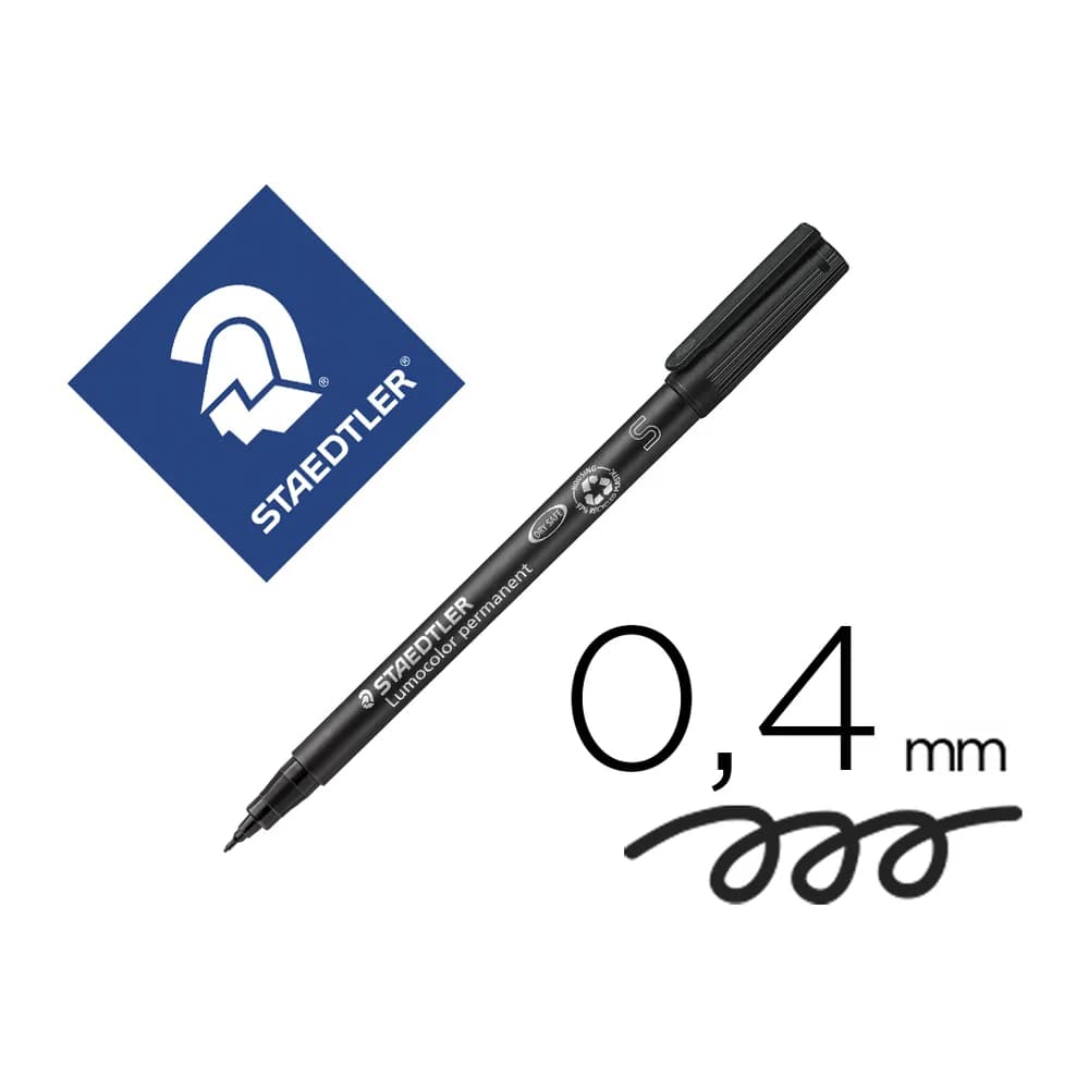 Staedtler Rotulador staedtler lumocolor permanente 313 punta superfina 0,4 mm