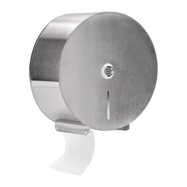 Q-connect Dispensador q-connect de papel higienico jumbo acero inoxidable 115x254x265 mm