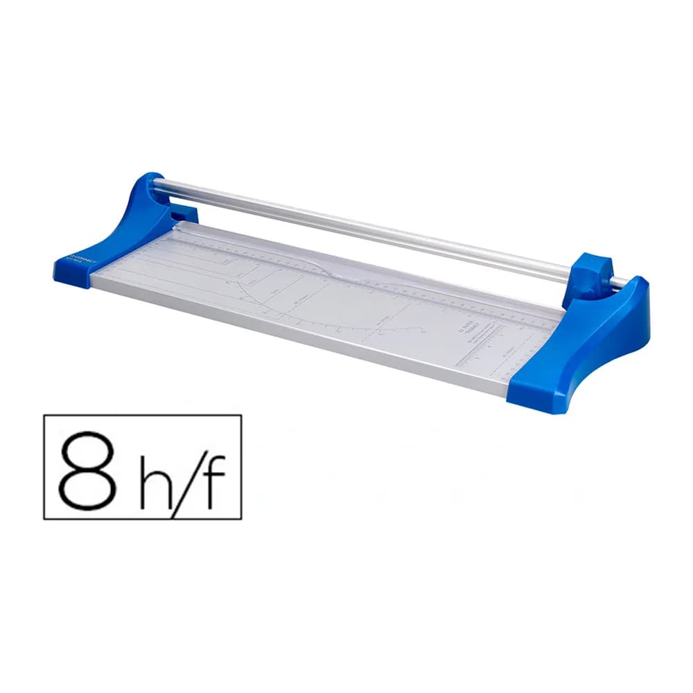 Q-connect Cizalla q-connect metalica de rodillo de 32 cm con base de aluminio