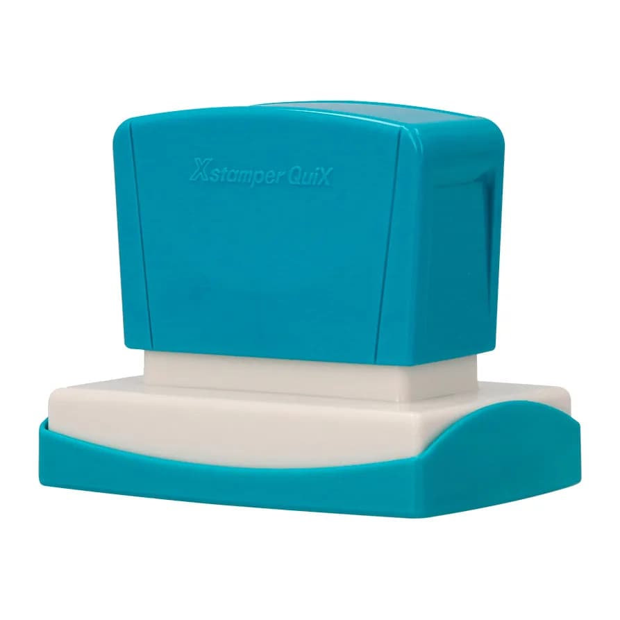 Sello x'stamper quix personalizable medidas 36x61 mm q-16
