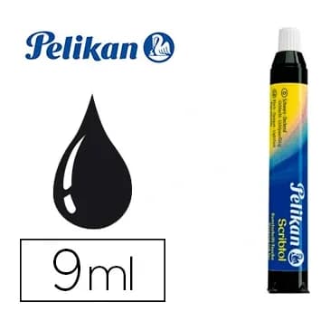 Pelikan Tinta china pelikan negra cargador 9 ml