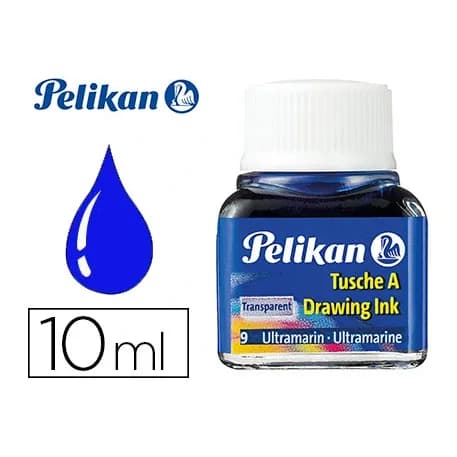 Pelikan Tinta china pelikan azul ultramar bote de 10 ml