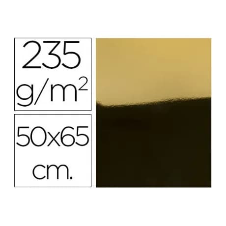 Liderpapel Cartulina liderpapel 50x65 cm 235g/m2 metalizada oro