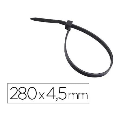 3m Brida 3m para exterior negro 280x4,5 mm bolsa de 100 unidades
