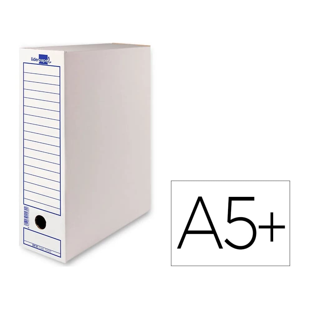 Caja de archivo definitivo Liderpapel de cartón – Blanco