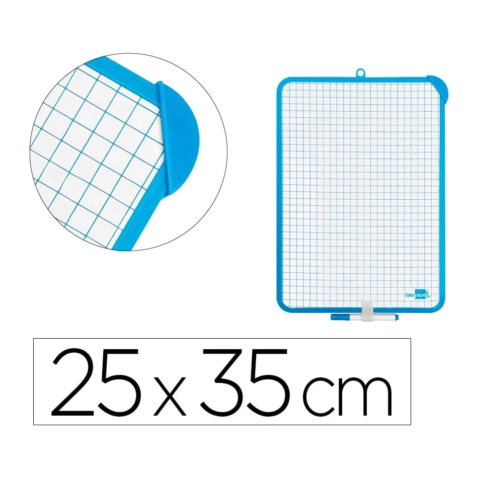 Liderpapel Pizarra blanca liderpapel 25x35 cm con rotulador y borrador