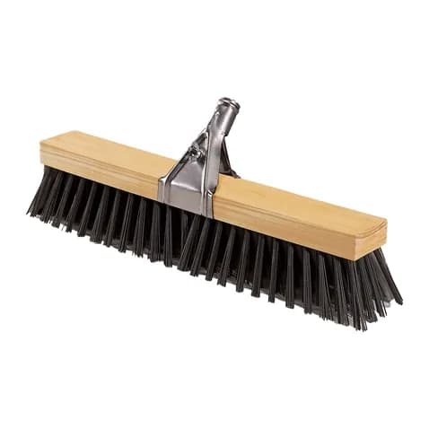 Dahi Cepillo barrendero madera reforzado cerdas polipropileno 520x90 mm contiene pinza y palo
