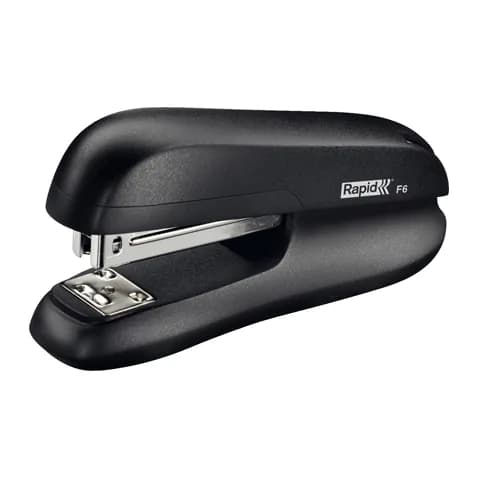 Rapid Grapadora rapid f6 plastico abs color negro capacidad 20 hojas usa grapas 24/6 y 26/6