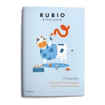 Rubio Cuaderno rubio ortografia 6-7 años para empezar