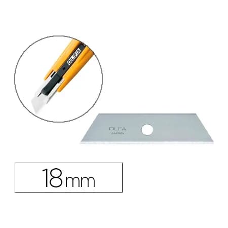 Olfa Repuesto cuchilla cuter olfa ancho 18 mm para cuter sk-4 blister de 5 unidades