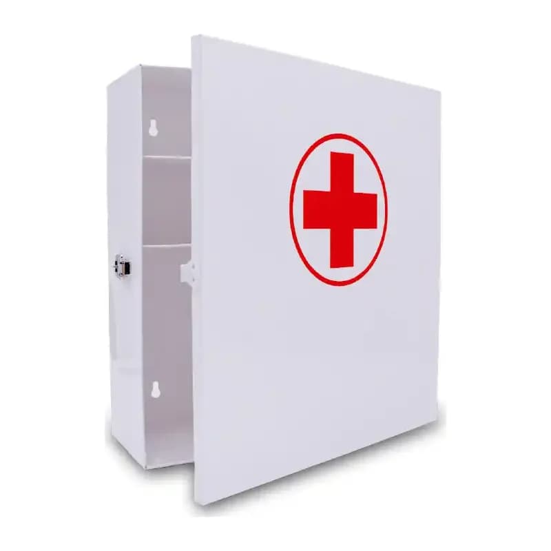 Q-connect Botiquin q-connect metalico 4 compartimentos vacio primeros auxilios 275x300x120 mm