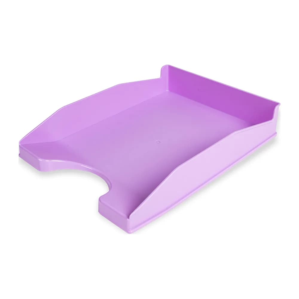 Bandeja sobremesa plastico q-connect lavanda opaco 240x70x340 mm