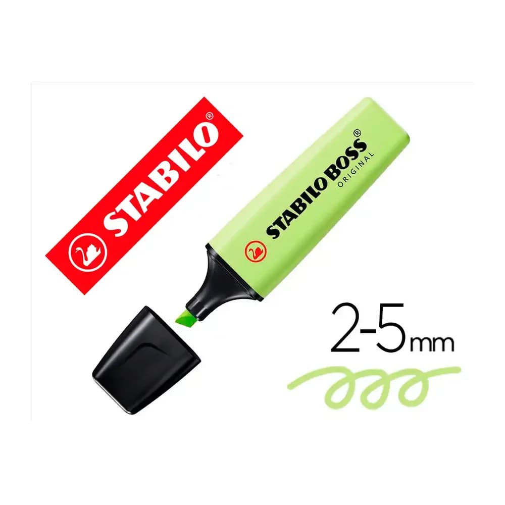Stabilo Rotulador stabilo boss fluorescente 70 pastel chispa de lima