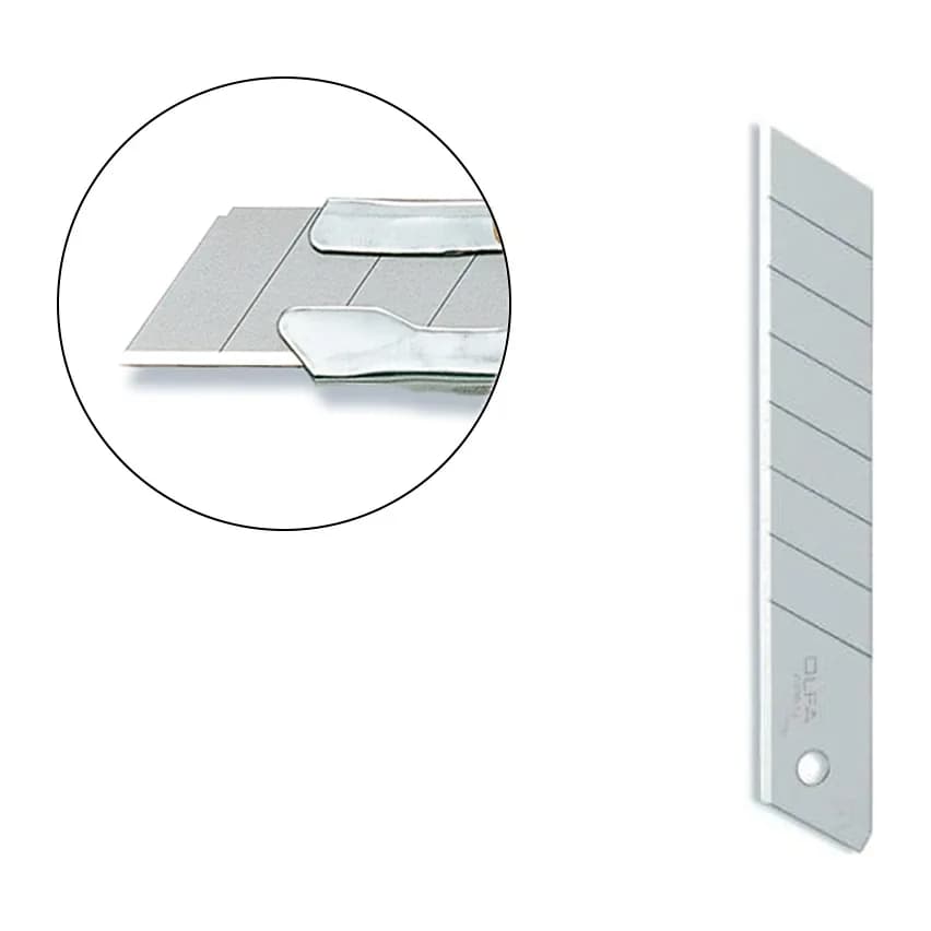 Olfa Repuesto cuchilla cutter olfa ancho 18 mm para cuter l-1 blister de 10 unidades