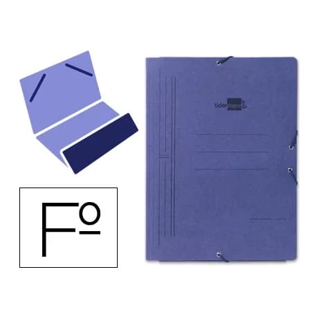 Liderpapel Carpeta liderpapel gomas bolsa carton pintado