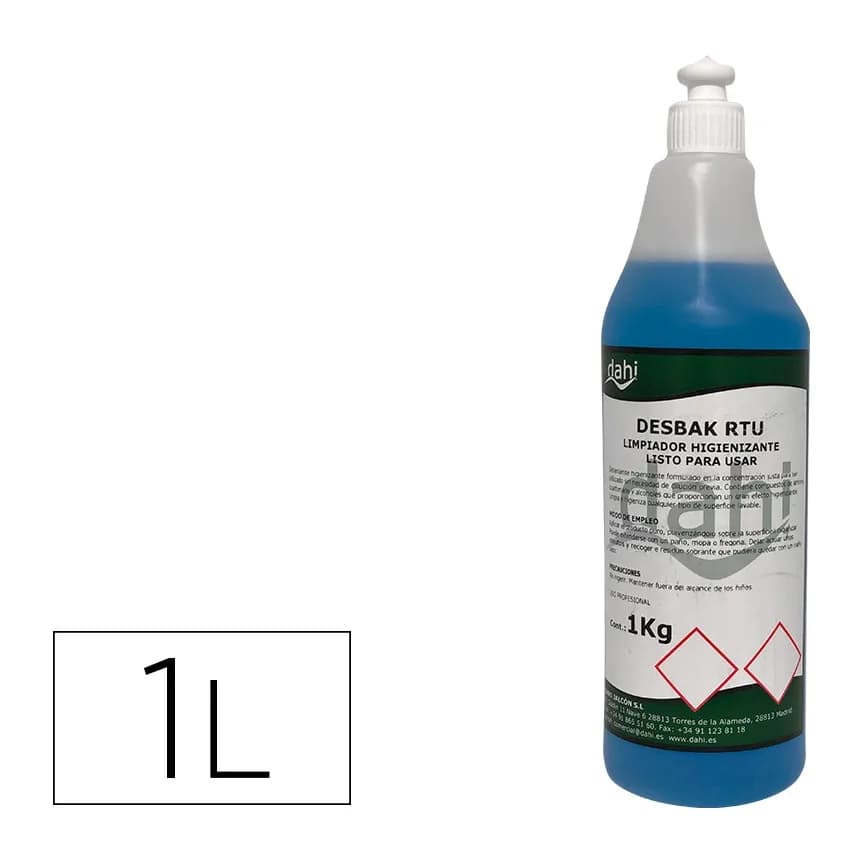 Otros Limpiador bactericida dahi desbak azul botella 1 litro
