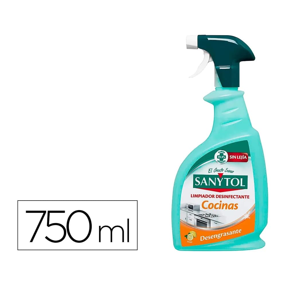 Sanytol Limpiador desinfectante sanytol para cocinas con pistola pulverizadora bote de 750 ml
