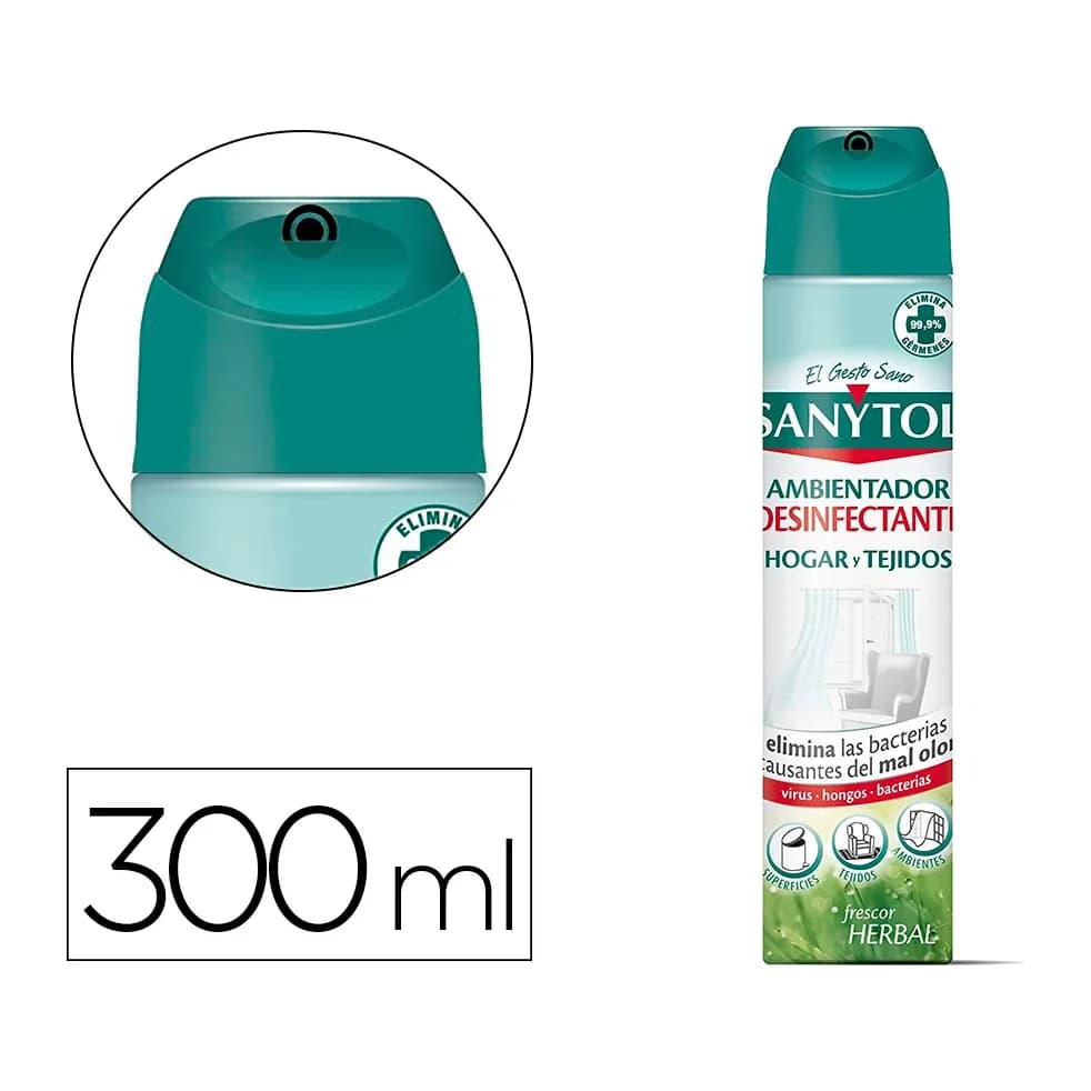 Sanytol Ambientador sanytol desinfectante para hogar y tejidos spray bote de 300 ml
