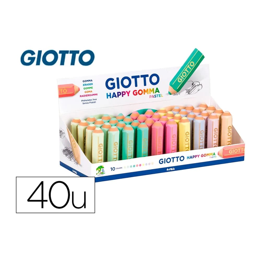 Giotto Goma de borrar giotto happy gomma pastel forma de lapiz