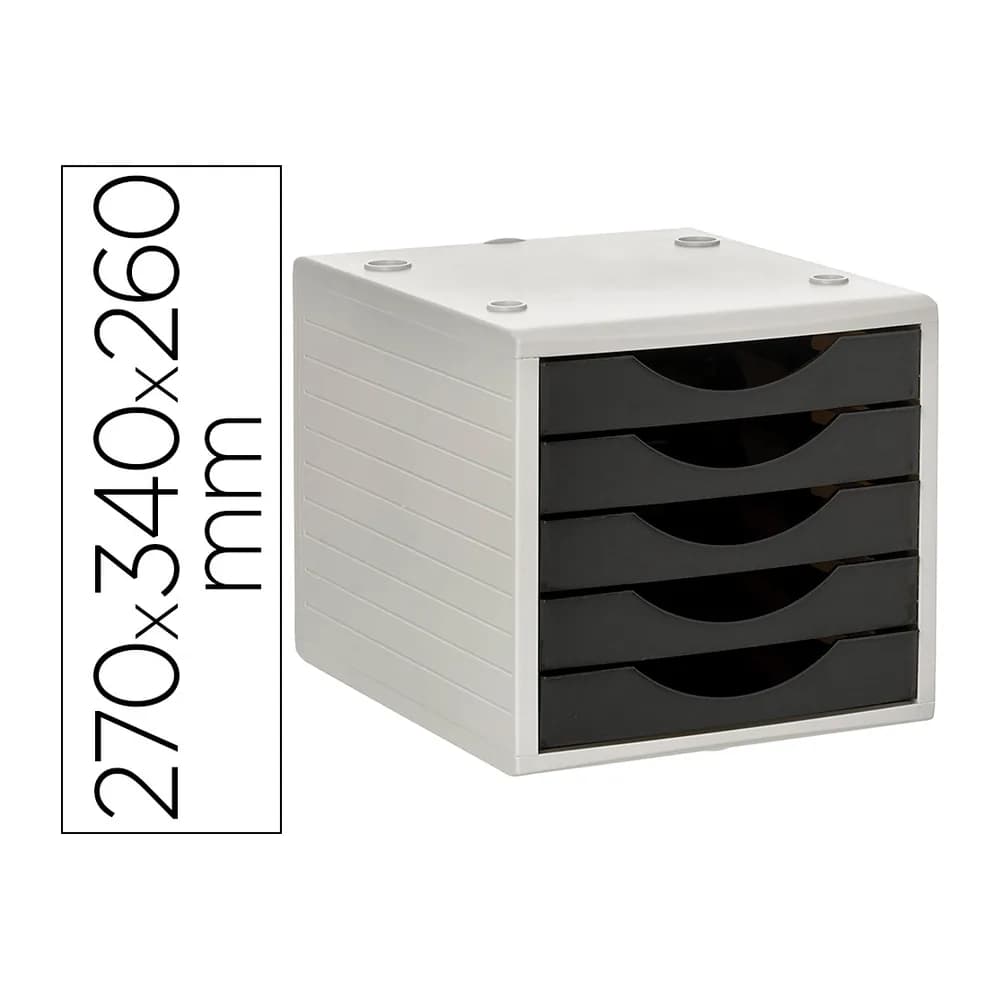 Archivo 2000 Fichero cajones de sobremesa archivo 2000 5 cajones opaco 270x340x260 mm