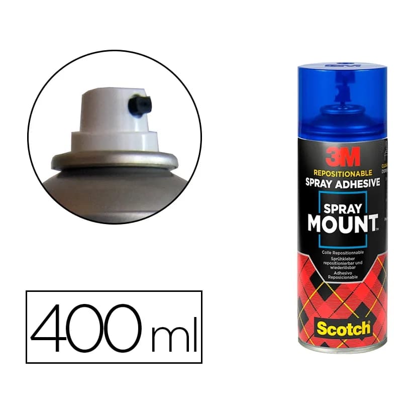 3m Pegamento 3m spray mount adhesivo reposicionable bote de 400 ml