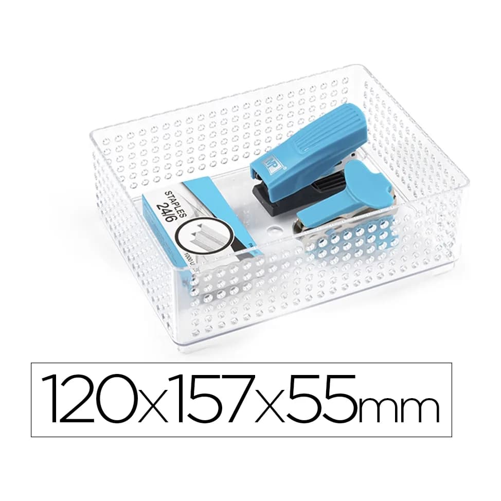 Plasticforte Organizador de sobremesa plasticforte transparente n 2 120x157x55 mm