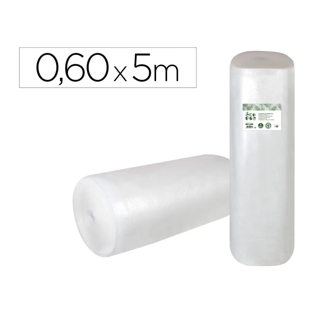 Liderpapel Plastico burbuja liderpapel ecouse 0.60x5m 30% de plastico reciclado