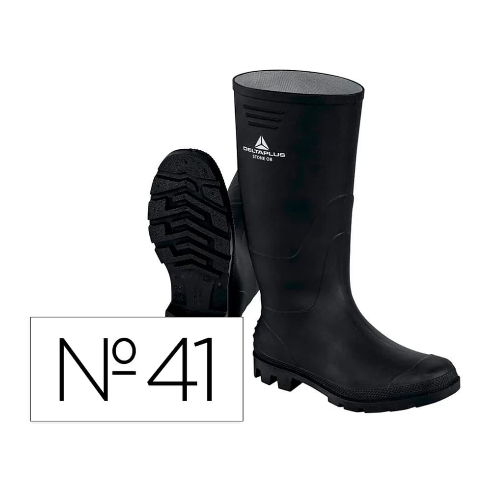 Deltaplus Botas deltaplus de seguridad stone pvc negro suela de tacos talla 41