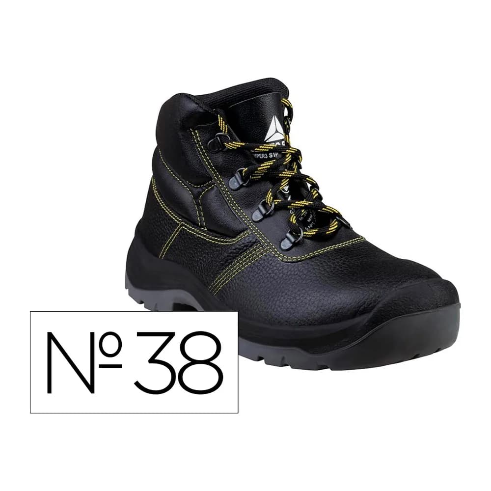 Botas deltaplus seguridad piel crupon pigmentada suela pu