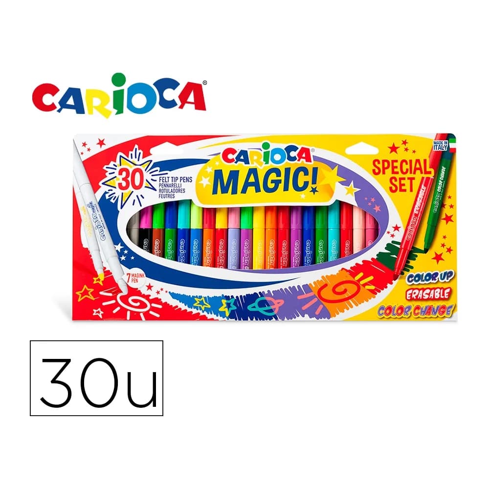Carioca Rotulador carioca magic markers special set caja 30 unidades colores surtidos