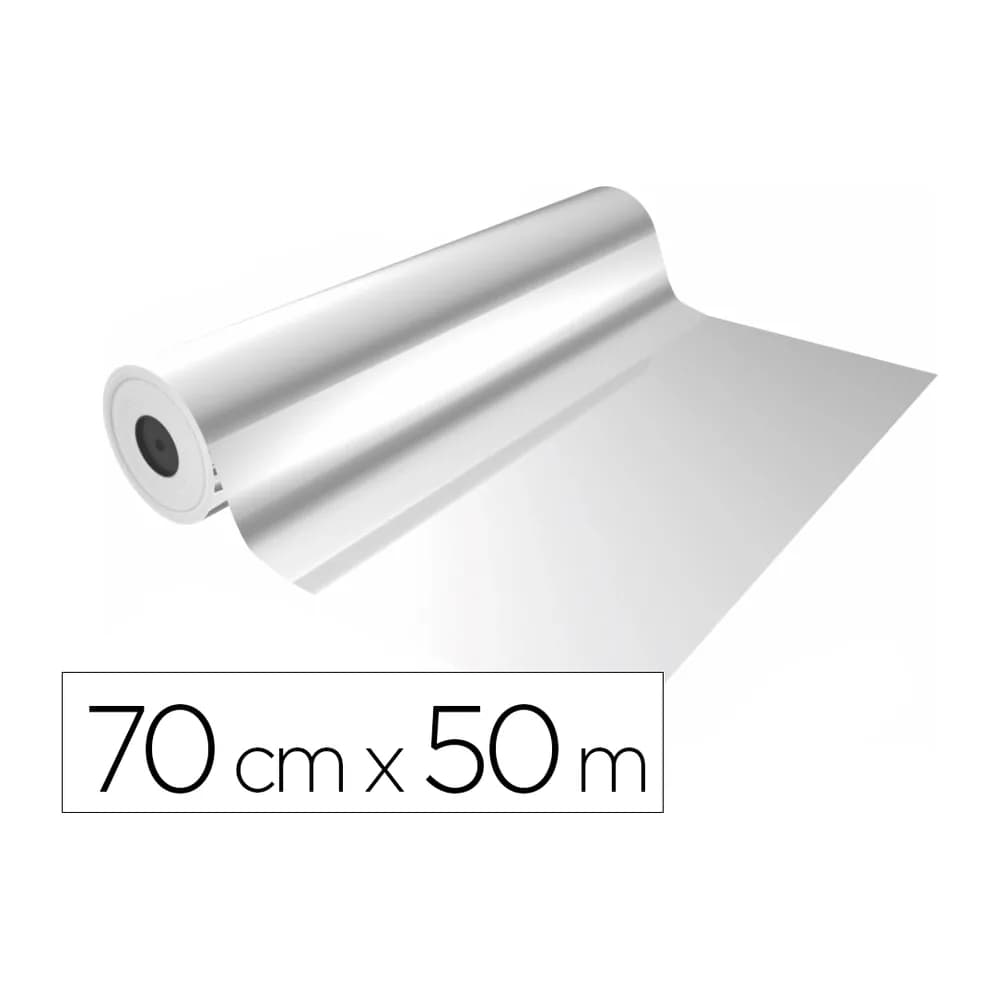 Basika Papel de regalo basika polipropileno transparente bobina ancho 70 cm longitud 50 mt