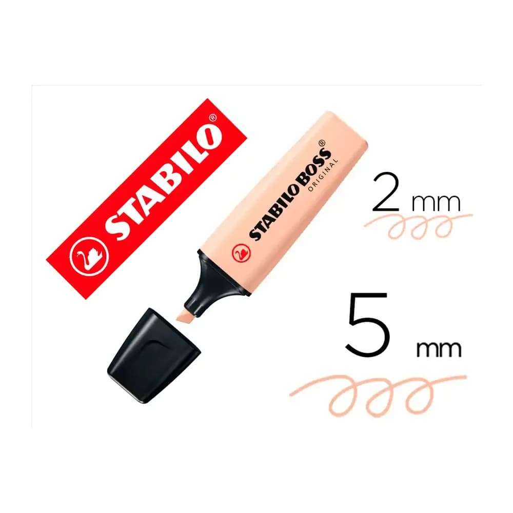 Rotulador stabilo boss pastel fluorescente 70 nature colors beige