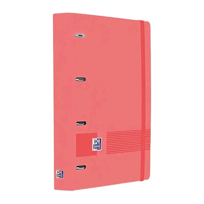 Oxford Carpeta 4 anillas oxford europeanbinder live&go tapa polifoam din a4 + recambio 120 hojas cuadro 5 mm sandia