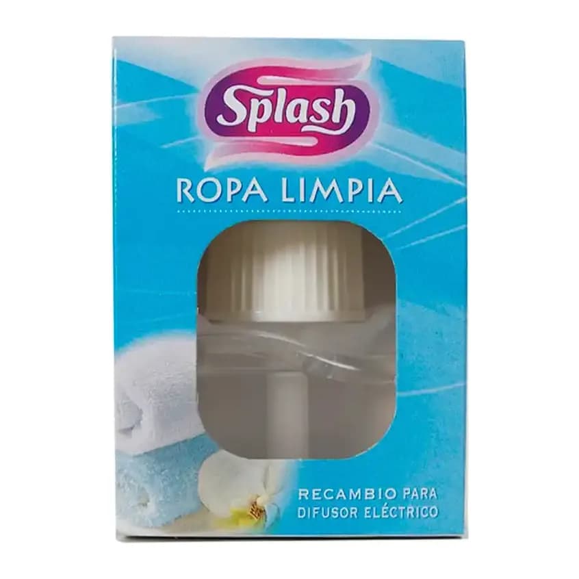Splash Ambientador electrico splash ropa limpia recambio 25 ml