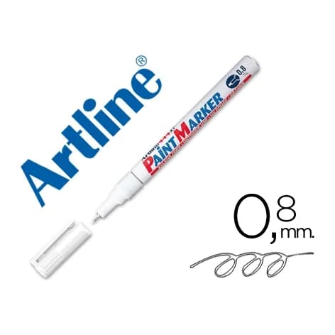 Artline Rotulador permanente blanco Artline EK-444