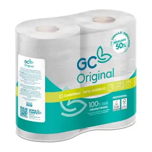 Olympic Papel higienico olimpic 2 capas-96,3mm ancho x 17,98m largo paquete de 4 rollos