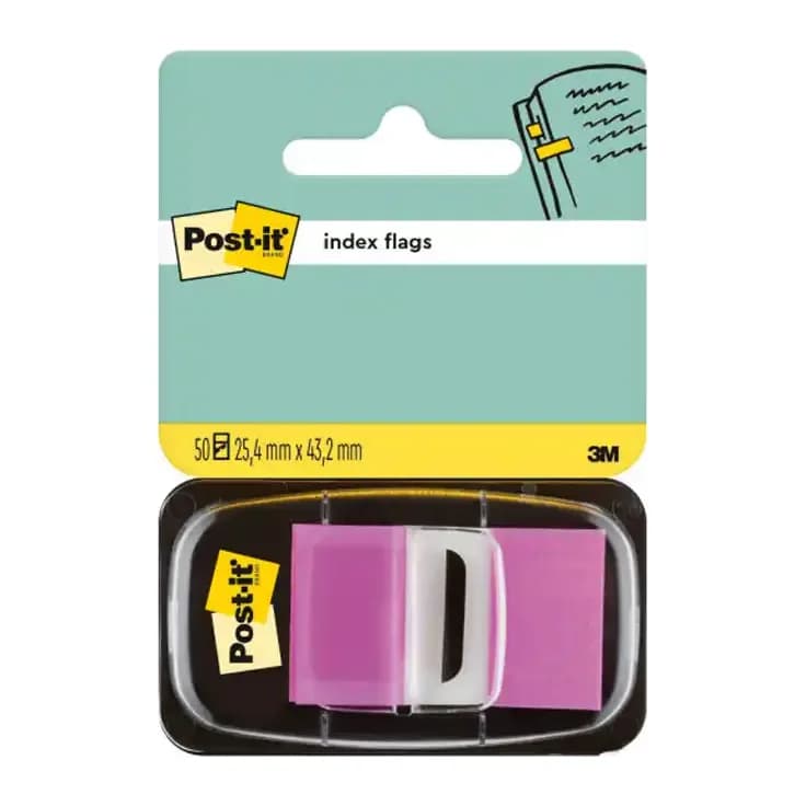 Post-it Banderitas separadoras 680-8 violeta dispensador de 50 unidades