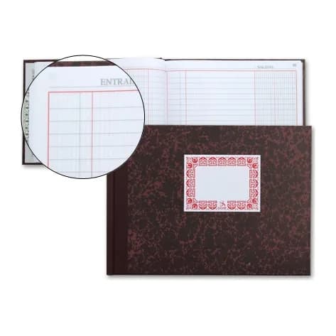 Dohe Libro cartone cuarto apaisado 100 hojas caja entrada y salida