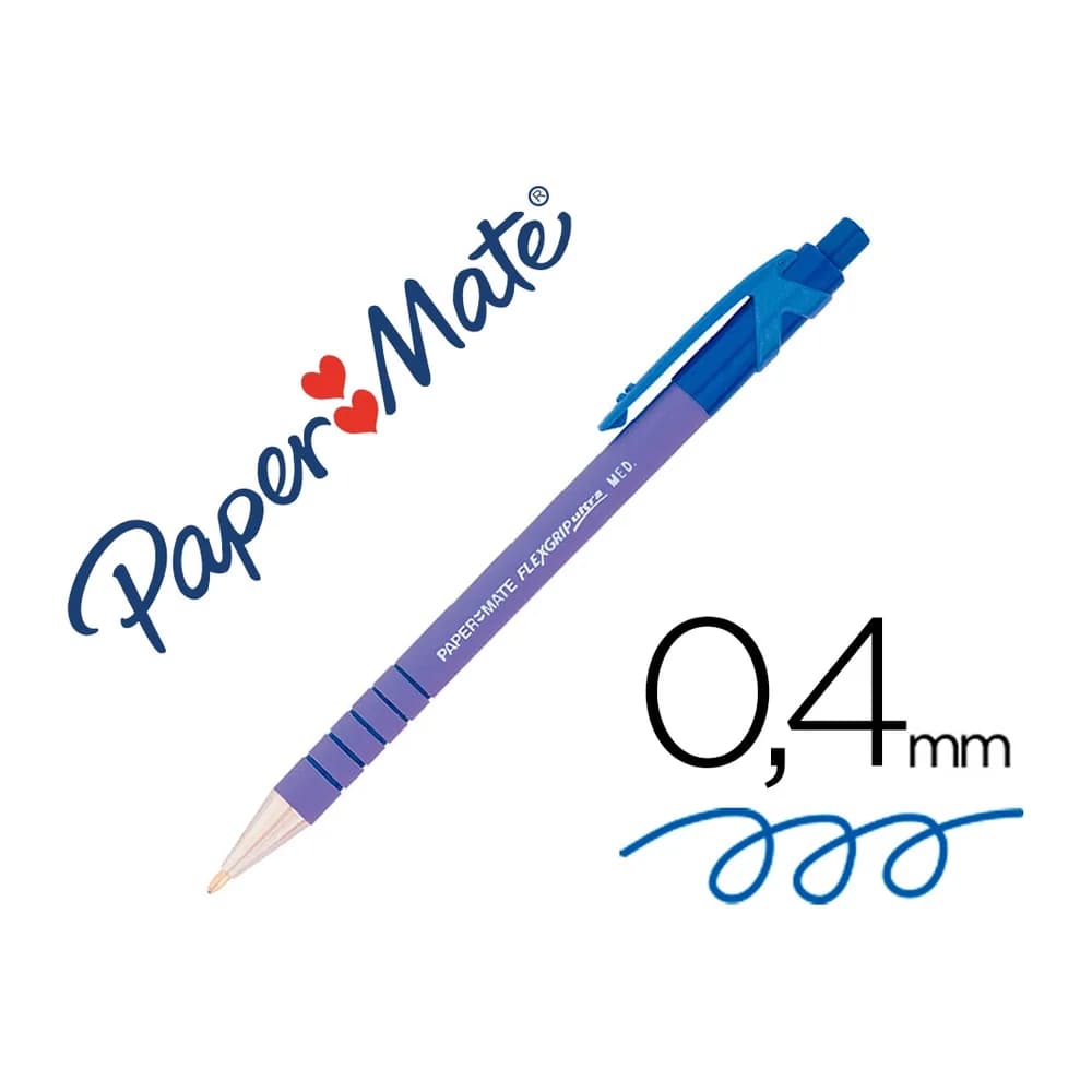 Papermate Boligrafo flexgrip retractil