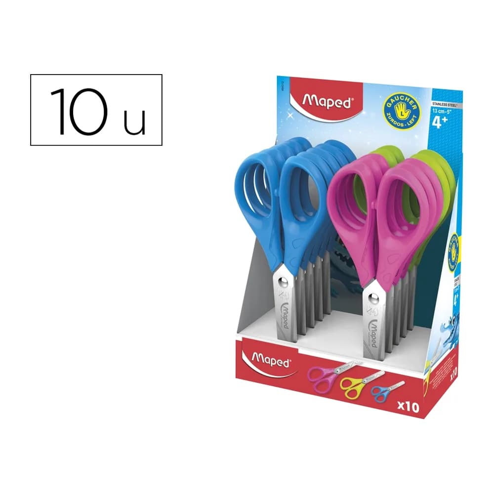 Maped Tijera escolar maped pulse para zurdos 13 cm