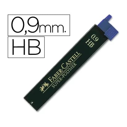 Faber castell Minas faber grafito 9069 0,9 mm hb estuche de 12 minas