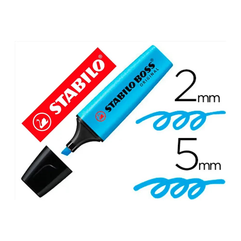Stabilo Rotulador stabilo boss fluorescente 70 azul