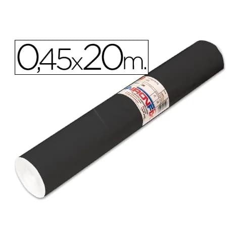 Aironfix Rollo adhesivo aironfix unicolor negro mate 67004 rollo de 20 mt